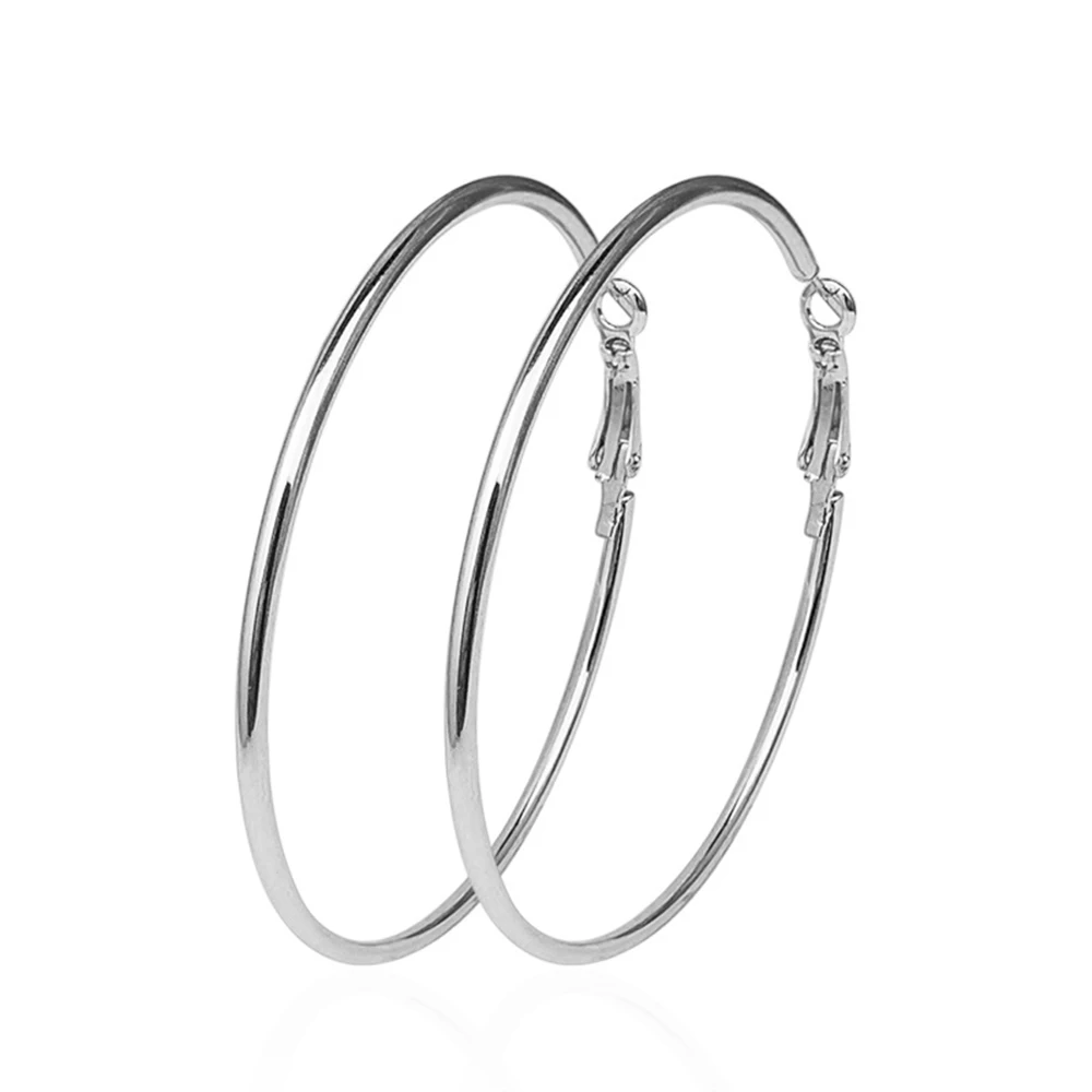 1 Pair Exaggerate Big Smooth Circle Hoop Earrings Brincos Simple Party Round Loop Earrings For Women Jewelry 30-100mm
1 Pair Exaggerate Big Smooth Circle Hoop Earrings Brincos Simple Party Round Loop Earrings For Women Jewelry 30-100mm