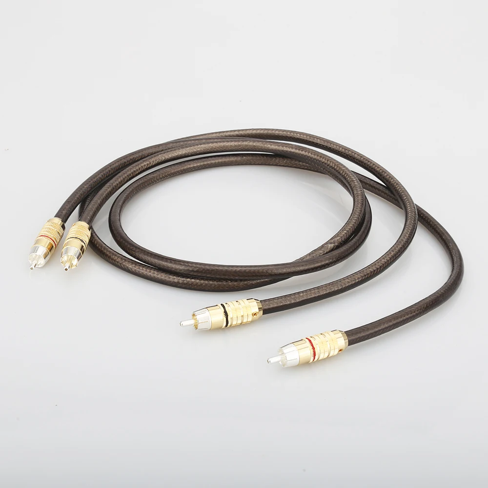 Аудио кабель A56 Audiocrast с серебряным покрытием RCA аналоговые интерсоединения к