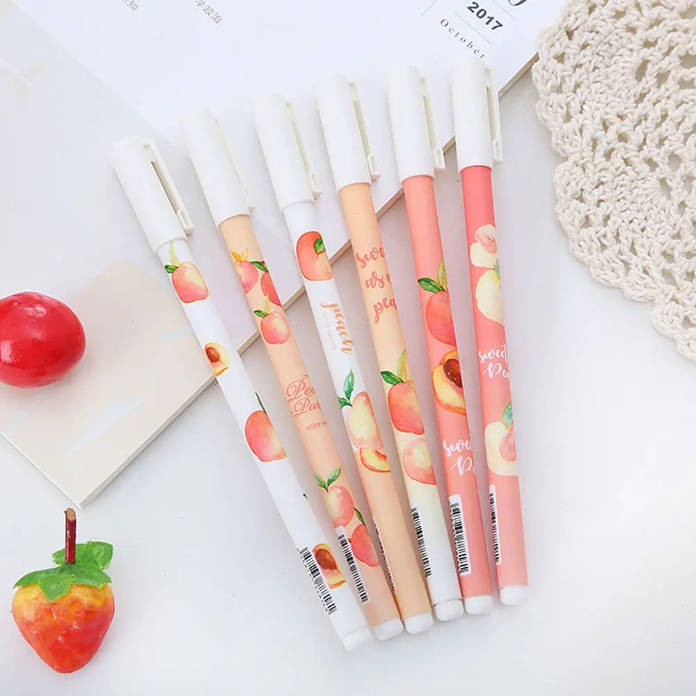 New Office Supplies School Creative Stationery Student Peach Pattern Gel Pen Gift
New Office Supplies School Creative Stationery Student Peach Pattern Gel Pen Gift