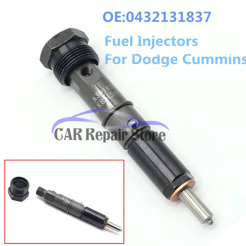 

OEM 0432131837 6BT 160hp Fuel Injector 50hp For First Gen Dodge For Cummins 5.9L 6BT 1989-93 3919350 3919339 Injection Auto Part