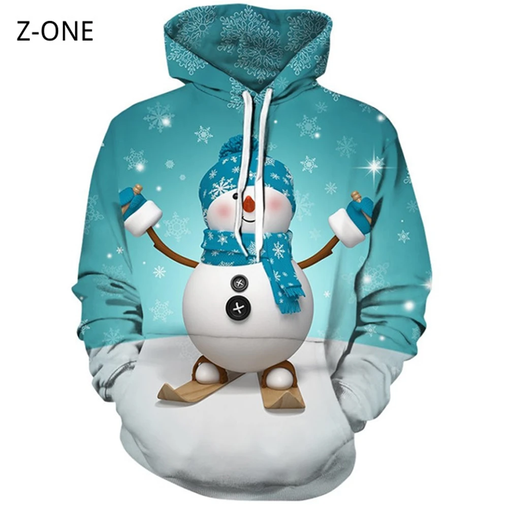 Z-ONE Unisex Men Women 2020 Ugly Christmas Sweatshirt 3d printing snowman digital printing loose hooded sweatshirt couple outfit
Z-ONE Unisex Men Women 2020 Ugly Christmas Sweatshirt 3d printing snowman digital printing loose hooded sweatshirt couple outfit