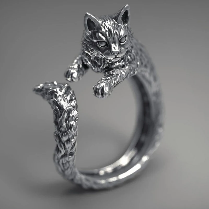 Gothic Retro Black Cat Rings For Women Fashion Jewelry Creative Daily Wear Party Best Gift Vintage Opening Finger Ring Wholesale
Gothic Retro Black Cat Rings For Women Fashion Jewelry Creative Daily Wear Party Best Gift Vintage Opening Finger Ring Wholesale