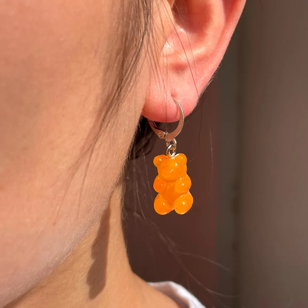 Ins Candy Mini Bear Silver Color Drop Earrings For Women Transparent Cartoon Bear Dangle Earrings Creative Christmas Y2K Jewelry
Ins Candy Mini Bear Silver Color Drop Earrings For Women Transparent Cartoon Bear Dangle Earrings Creative Christmas Y2K Jewelry