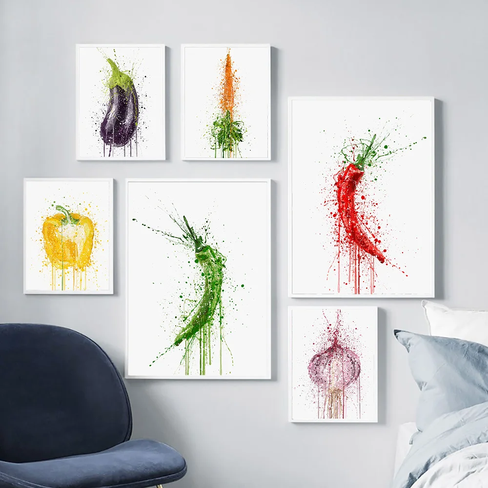Kitchen Vegetable Color Style Poster Nordic Style Wall Art Canvas Pepper Onion Print Painting Modern Home Decor Picture
Kitchen Vegetable Color Style Poster Nordic Style Wall Art Canvas Pepper Onion Print Painting Modern Home Decor Picture