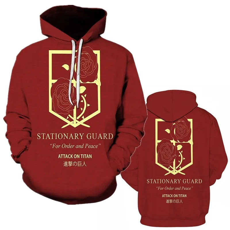 COFUN Attack on Titan Hoodie Eren Jaeger Jacket 3D Printed Sweater Men's Casual Pullover Unisex Top
COFUN Attack on Titan Hoodie Eren Jaeger Jacket 3D Printed Sweater Men's Casual Pullover Unisex Top