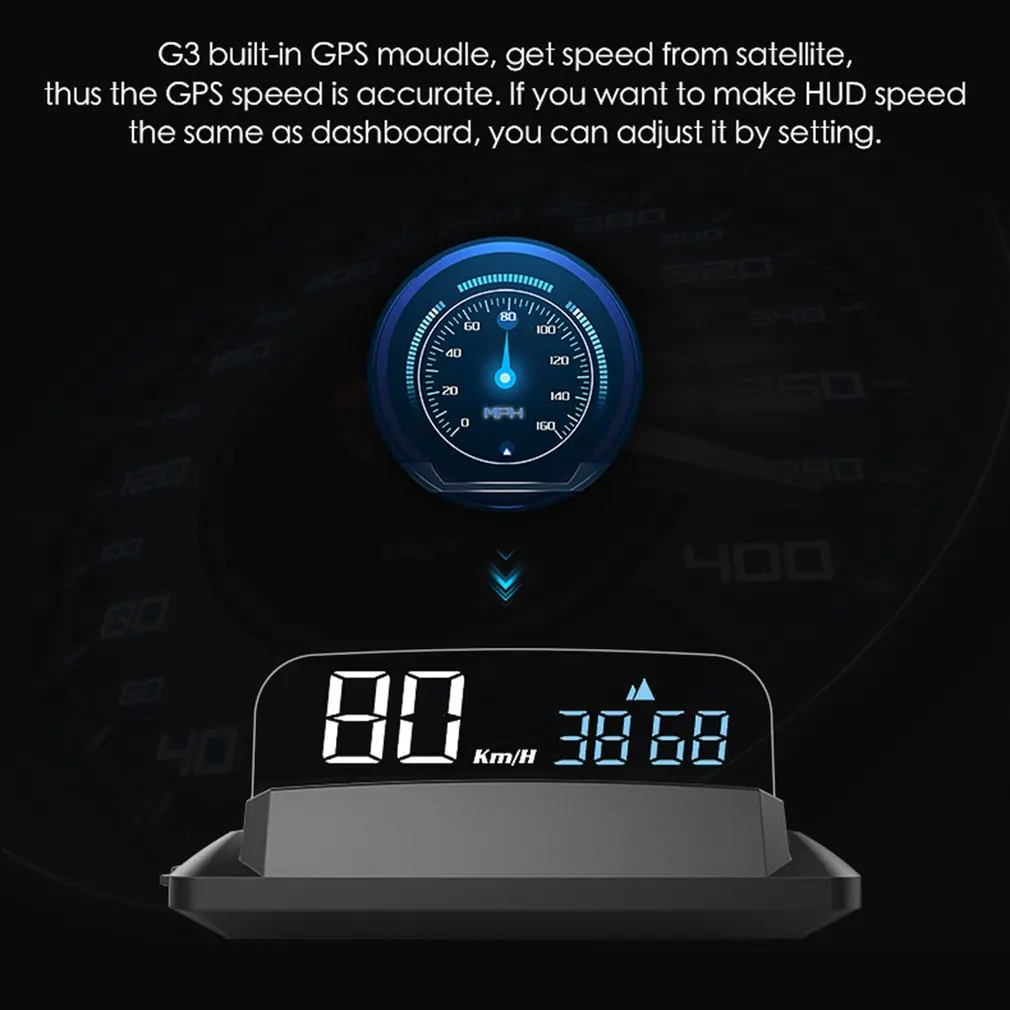 Долговечный и практичный автомобильный GPS-дисплей G3 HUD, универсальный цифровой автомобильный дисплей, красивый, без фиксации
Долговечный и практичный автомобильный GPS-дисплей G3 HUD, универсальный цифровой автомобильный дисплей, красивый, без фиксации