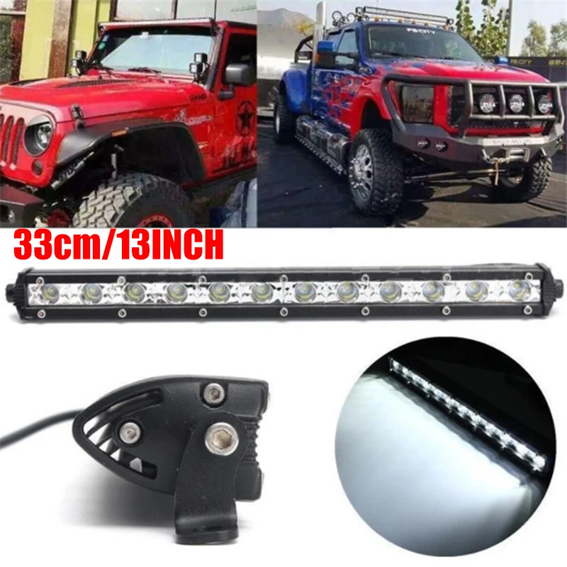 13 inch Ultra Slim Led Light Bar Flood Spot Beam 12V 24V LED Work Light Offroad Driving lamp for Jeep Truck ATV TraTractor
13 inch Ultra Slim Led Light Bar Flood Spot Beam 12V 24V LED Work Light Offroad Driving lamp for Jeep Truck ATV TraTractor