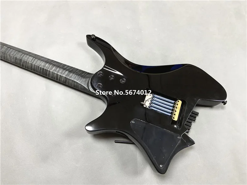 2021 New custom version of carbon fiber double rocking headless electric guitar twist 5 twist neck oblique products can be custo
2021 New custom version of carbon fiber double rocking headless electric guitar twist 5 twist neck oblique products can be custo