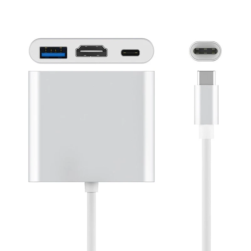 USB Type-C Thunderbolt 3 к 0 DP зарядка + HDMI 4K2K /VGA 1080p многопортовый адаптер конвертер для Macbook |