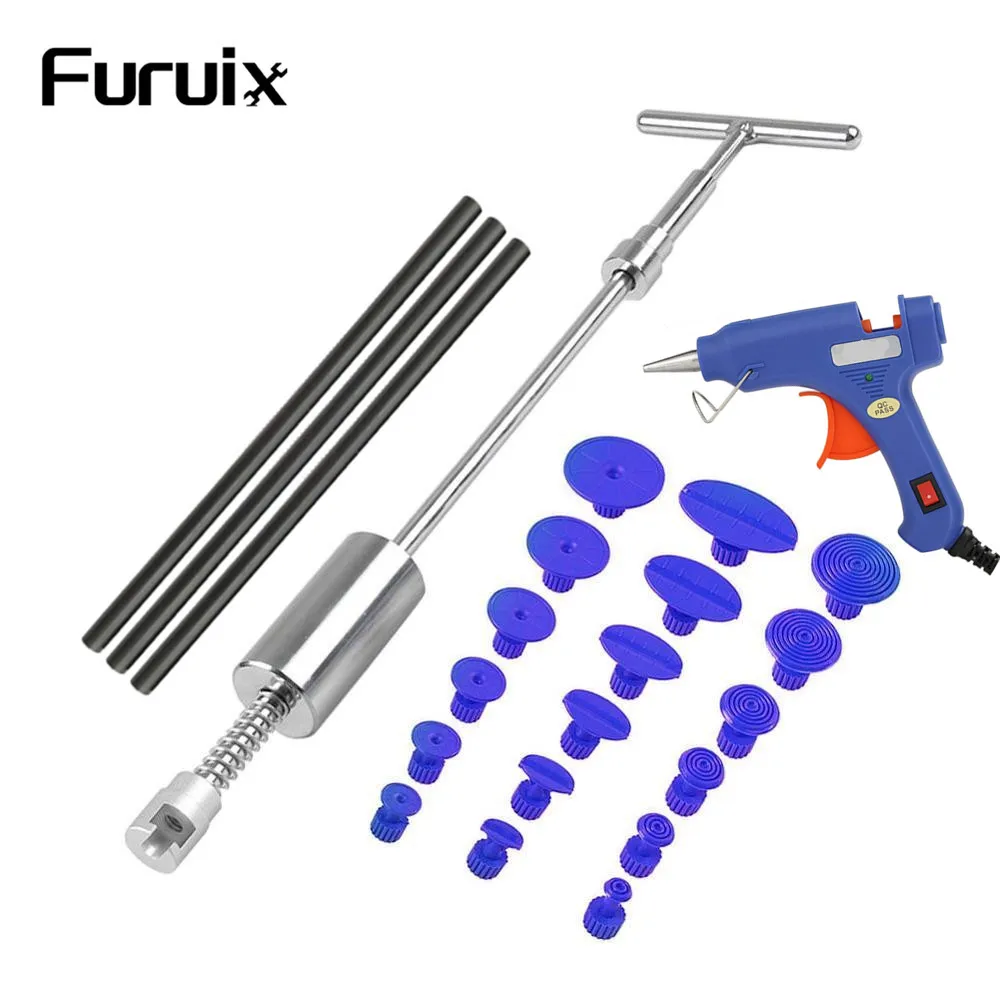 Furuix Tools Auto Repair Tool Car Dent Repair Dent Puller Kit 2 in 1 Slide Hammer Reverse Hammer Glue Tabs Suction Cups 
Furuix Tools Auto Repair Tool Car Dent Repair Dent Puller Kit 2 in 1 Slide Hammer Reverse Hammer Glue Tabs Suction Cups