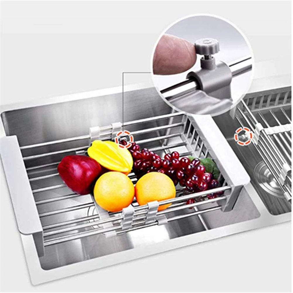 Top Quality Stainless Steel Dish Drainer Retractable Adjustable Arms Holder Functional Kitchen Sink Organizer Vegetable Fruit
Top Quality Stainless Steel Dish Drainer Retractable Adjustable Arms Holder Functional Kitchen Sink Organizer Vegetable Fruit