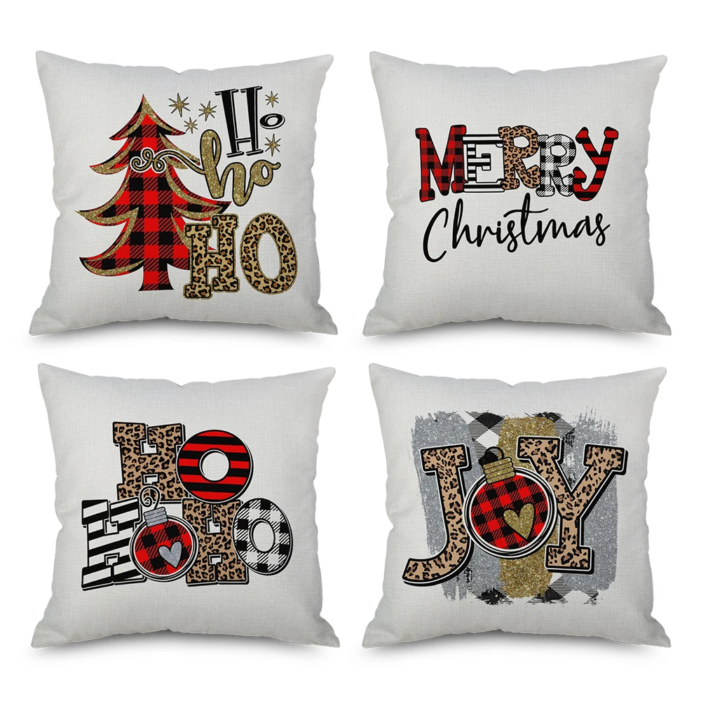 Merry Christmas Decor Pillow Covers Linen Throw Pillow Cushion Covers No Filler 18“X18” 4 PCS No filler For Holiday Party Decor
Merry Christmas Decor Pillow Covers Linen Throw Pillow Cushion Covers No Filler 18“X18” 4 PCS No filler For Holiday Party Decor
