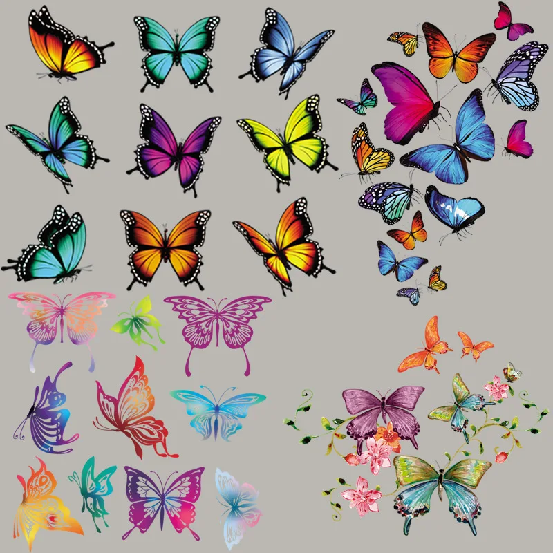 Patches For Clothes Iron-on Transfers Colorful Butterfly Series Patch For Kids Clothing Sticker Applique For T-shirt Backpack
Patches For Clothes Iron-on Transfers Colorful Butterfly Series Patch For Kids Clothing Sticker Applique For T-shirt Backpack