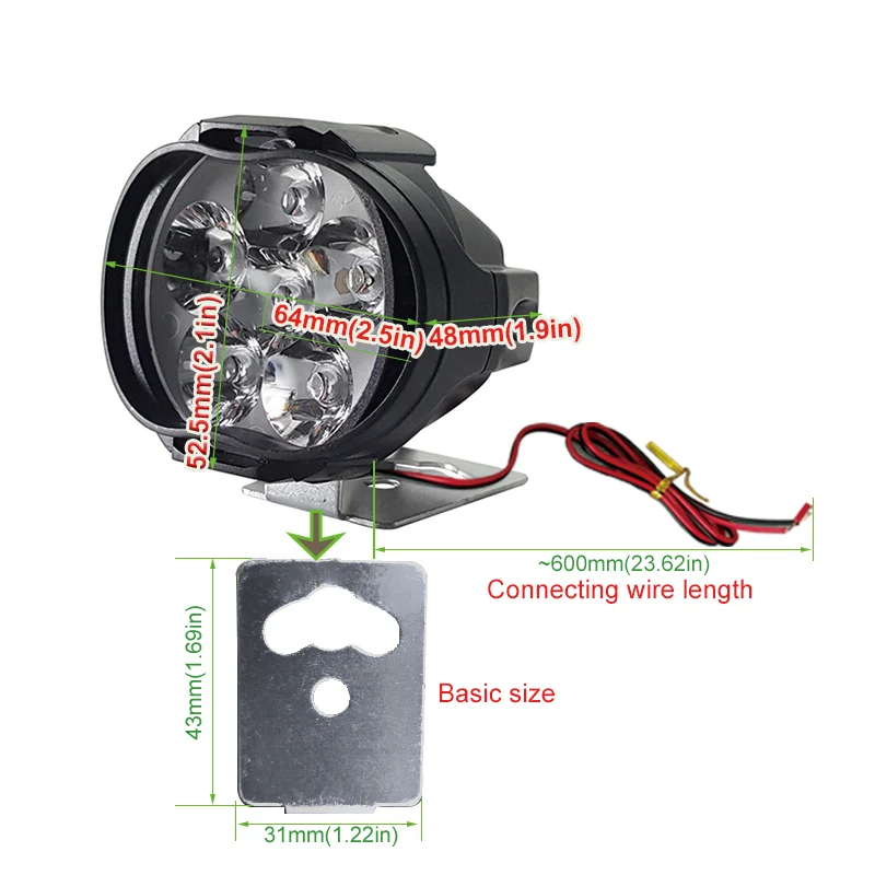 CNSUNNYLIGHT 20PCS Car LED Work Headlight 8W 1000Lm Motorcycle Bike Fog DRL Spot Light Spotlight DIY Scooter White External Bulb
CNSUNNYLIGHT 20PCS Car LED Work Headlight 8W 1000Lm Motorcycle Bike Fog DRL Spot Light Spotlight DIY Scooter White External Bulb