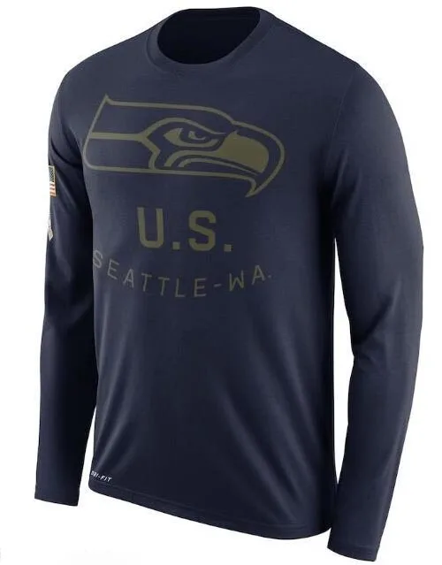 Seattle Men Round Neck Shirt Seahawks Salute to Service Sideline Legend Performance Long Sleeve T-Shirt Olive
Seattle Men Round Neck Shirt Seahawks Salute to Service Sideline Legend Performance Long Sleeve T-Shirt Olive