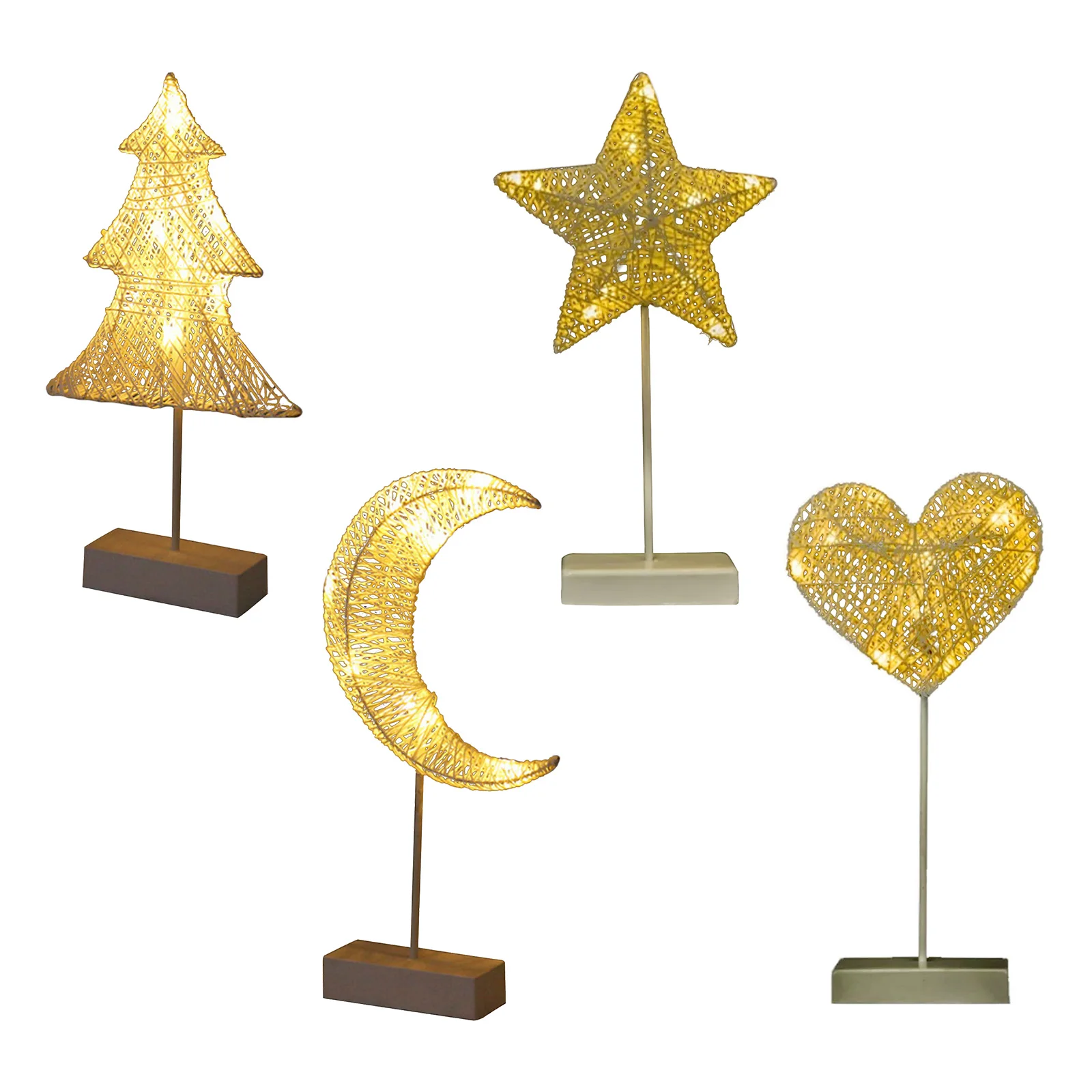 Iron Weaving Rattan Led Christmas Tree Night Light Love Five-pointed Star Room Decoration Small Table Lamp Not Include Battery
Iron Weaving Rattan Led Christmas Tree Night Light Love Five-pointed Star Room Decoration Small Table Lamp Not Include Battery