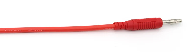 TL201 высокое качество 13AWG гибкий силиконовый провод 4 мм bananna Разъем патч-корд