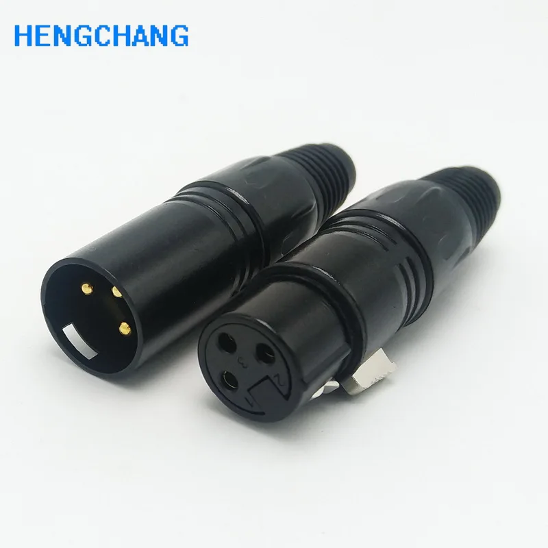 3Pins Gold plating 2pcs XLR connector Female and Male XLR connector Microphone connector MIC Adapter
3Pins Gold plating 2pcs XLR connector Female and Male XLR connector Microphone connector MIC Adapter