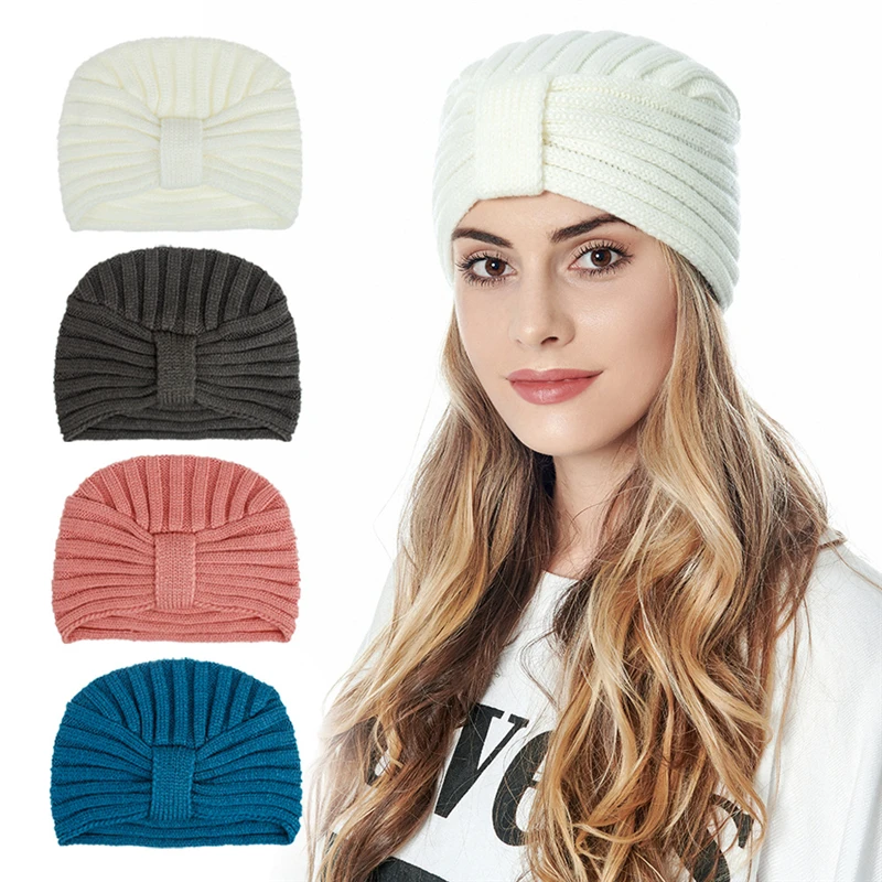 1 pc Muslims Warm Winter Autumn Women's Wool Knitted Hats Caps Fashion Solid Color Female Bohemian Hair Accessories Headwear
1 pc Muslims Warm Winter Autumn Women's Wool Knitted Hats Caps Fashion Solid Color Female Bohemian Hair Accessories Headwear