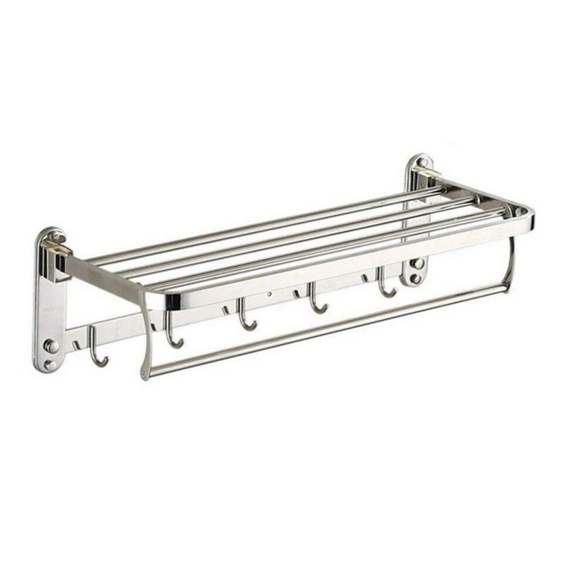 304 Stainless Steel 2 Towel Rack With Hooks (60Cm) For Bathroom And Toilet Towel Rack
304 Stainless Steel 2 Towel Rack With Hooks (60Cm) For Bathroom And Toilet Towel Rack