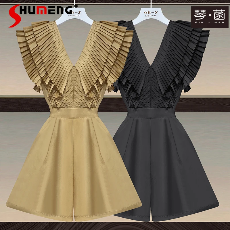 Женский Короткий комбинезон, повседневный комбинезон с глубоким V-образным вырезом, кофейный комбинезон, лето 2022 
Женский Короткий комбинезон, повседневный комбинезон с глубоким V-образным вырезом, кофейный комбинезон, лето 2022