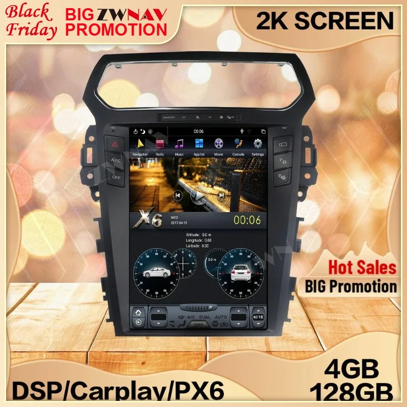 4+128G Tesla Screen For 2011 2012 2013 2014 2015 2016 2017 2018 2019 Ford Explorer Android 9 Unit Player GPS Audio Radio Stereo
4+128G Tesla Screen For 2011 2012 2013 2014 2015 2016 2017 2018 2019 Ford Explorer Android 9 Unit Player GPS Audio Radio Stereo