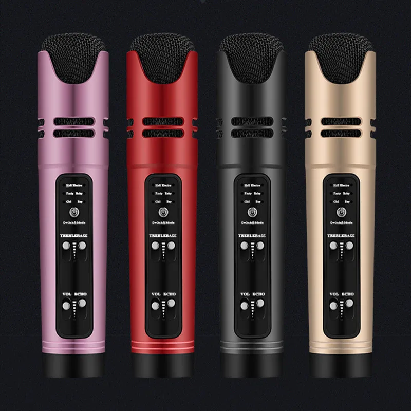 Портативный конденсаторный микрофон для записи караоке
Портативный конденсаторный микрофон для записи караоке