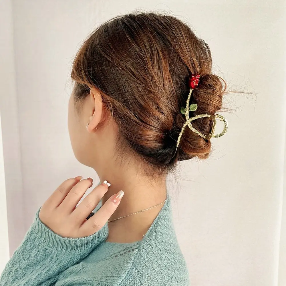 Elegant Flower Vintage Rose Girls Korean Style Hair Clip Geometric Hair Claw Metal Catch Clip Female Hair Accessories
Elegant Flower Vintage Rose Girls Korean Style Hair Clip Geometric Hair Claw Metal Catch Clip Female Hair Accessories