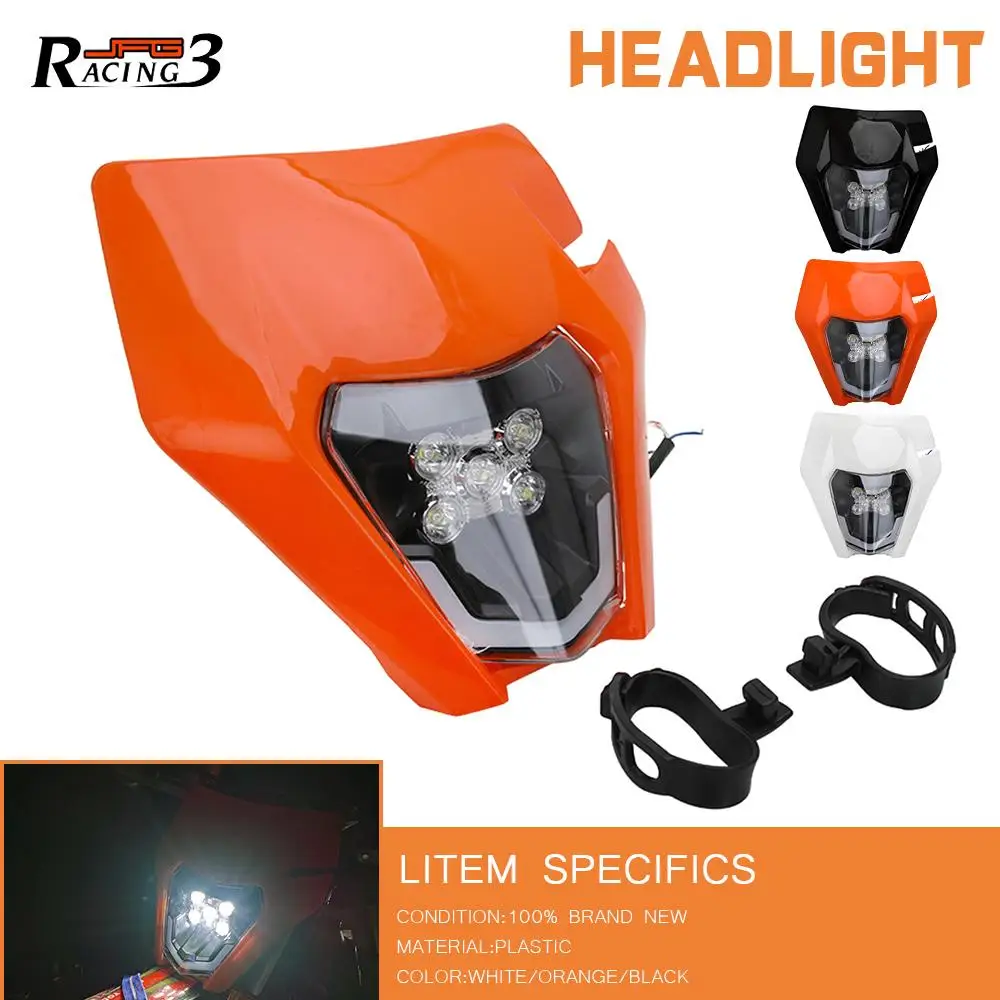 Motorcycle Universal New LED Headlight Headlamp Head light For KTM EXC SX SXF XC MX SMR XCW XCF 125 250 300 350 450
Motorcycle Universal New LED Headlight Headlamp Head light For KTM EXC SX SXF XC MX SMR XCW XCF 125 250 300 350 450