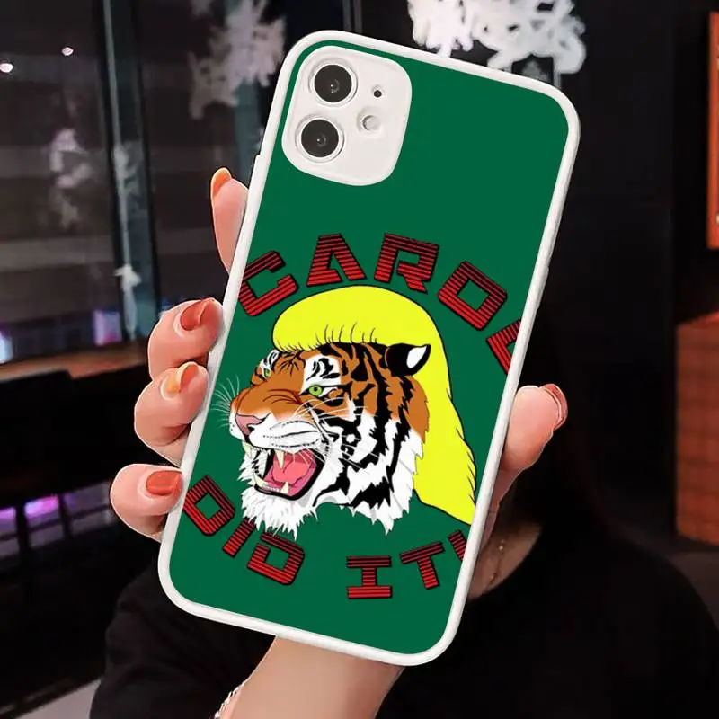 Joe Exotic Tiger King Phone Case Matte transparent For White iPhone 12 Mini 11 Pro XR XS Max 7 8 Plus X Back Cover
Joe Exotic Tiger King Phone Case Matte transparent For White iPhone 12 Mini 11 Pro XR XS Max 7 8 Plus X Back Cover