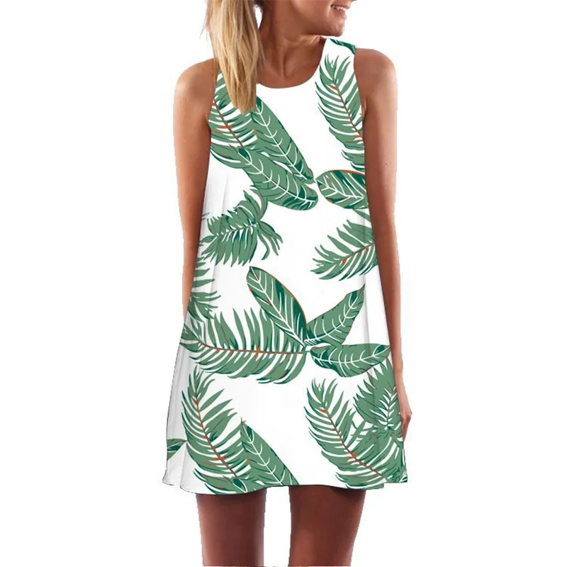 New o-leader A-line skirt leaves 3D digital printing fashion skirt women's Beach Holiday sun skirt women's casual vest dress
New o-leader A-line skirt leaves 3D digital printing fashion skirt women's Beach Holiday sun skirt women's casual vest dress