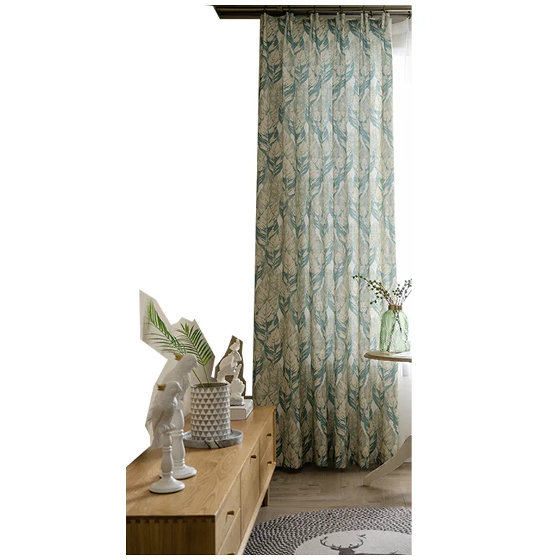 American Curtains Solid Color Big Leaf Coffee Green Semi-shading Cotton And Linen Curtains Custom For Living Room Bedroom
American Curtains Solid Color Big Leaf Coffee Green Semi-shading Cotton And Linen Curtains Custom For Living Room Bedroom