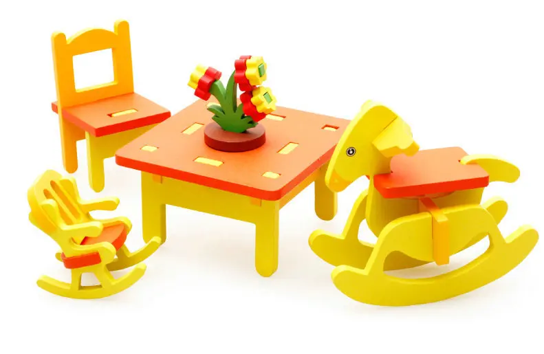 Miniature dollhouse furniture 3D Assembly Furniture Children toys doll furniture miniaturas chair living room table accessories
Miniature dollhouse furniture 3D Assembly Furniture Children toys doll furniture miniaturas chair living room table accessories