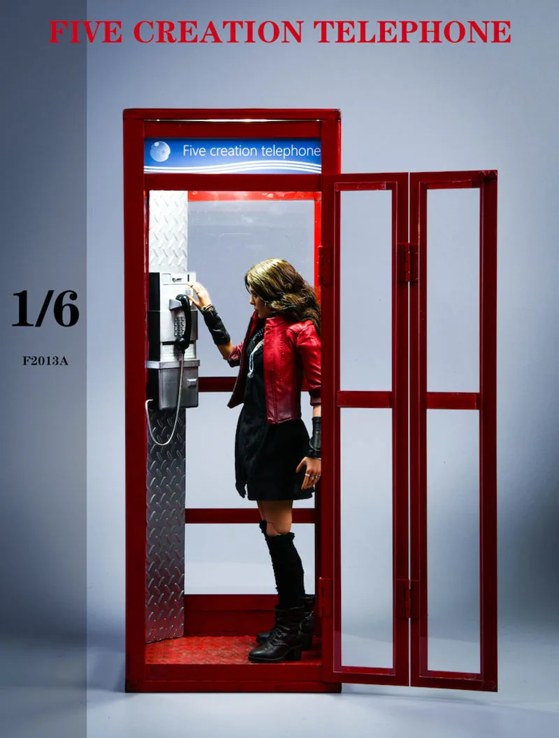 FIVE TOYS 1/6 A Telephone Booth Model F2013 Scene Accessories Props Fit 12'' Action Figure Body
FIVE TOYS 1/6 A Telephone Booth Model F2013 Scene Accessories Props Fit 12'' Action Figure Body