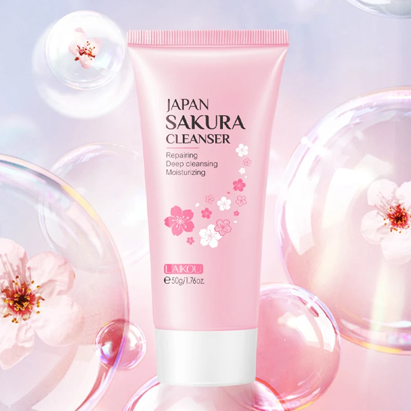 Sakura Gentle Cleansing Facial Cleanser Shrink Pores Deep Clean Oil Control Remove Blackhead Moisturizing Face Cleaner Skin Care
Sakura Gentle Cleansing Facial Cleanser Shrink Pores Deep Clean Oil Control Remove Blackhead Moisturizing Face Cleaner Skin Care
