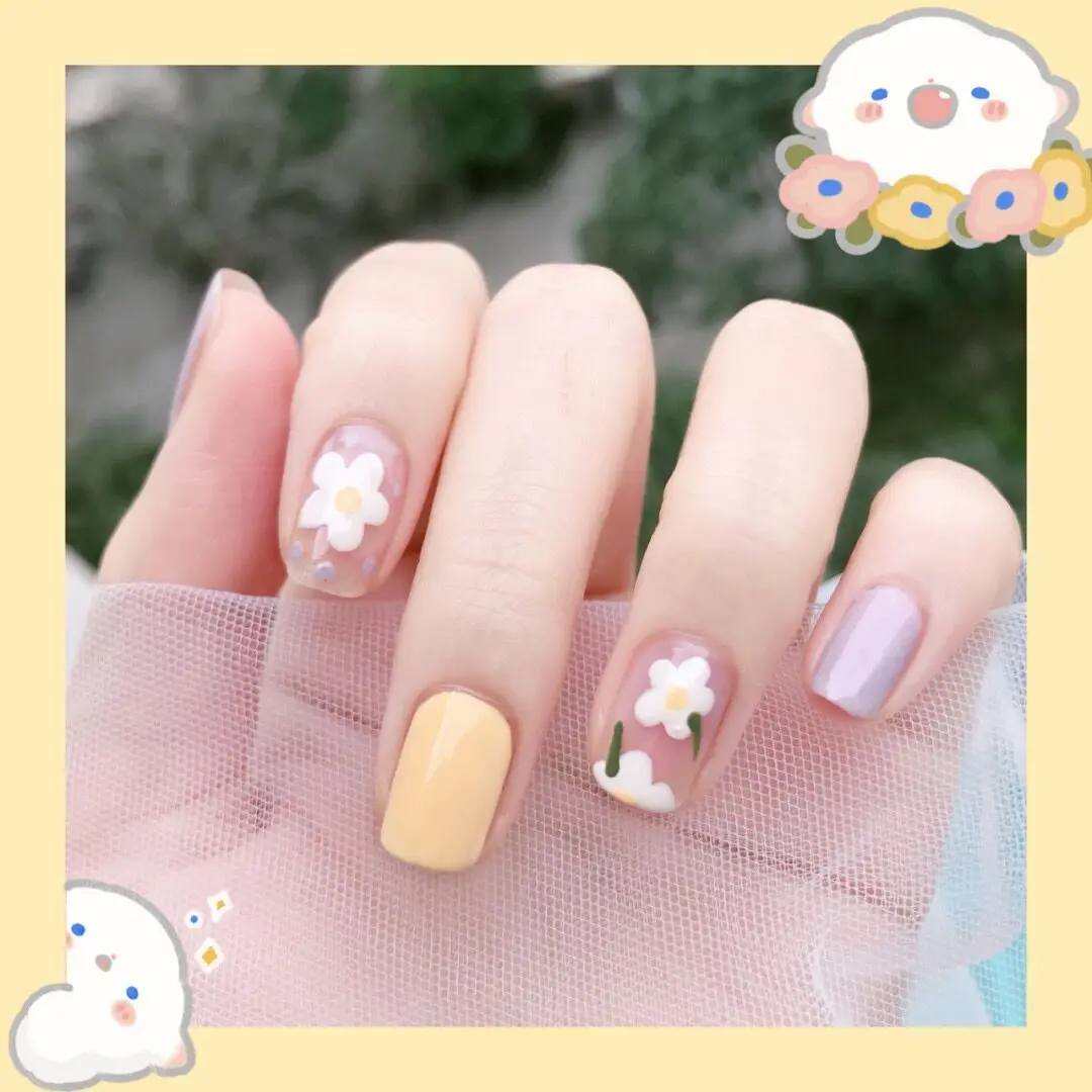24pcs Summer Small Flower Egg Flower Short Fake Nails Full cover Fake Nails Glue DIY Manicure Nail Art Tools
24pcs Summer Small Flower Egg Flower Short Fake Nails Full cover Fake Nails Glue DIY Manicure Nail Art Tools