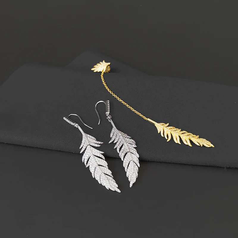 Earrings for women feather earrings sterling silver 925 fashion elegant gifts Monaco jewelry for girlfriend
Earrings for women feather earrings sterling silver 925 fashion elegant gifts Monaco jewelry for girlfriend