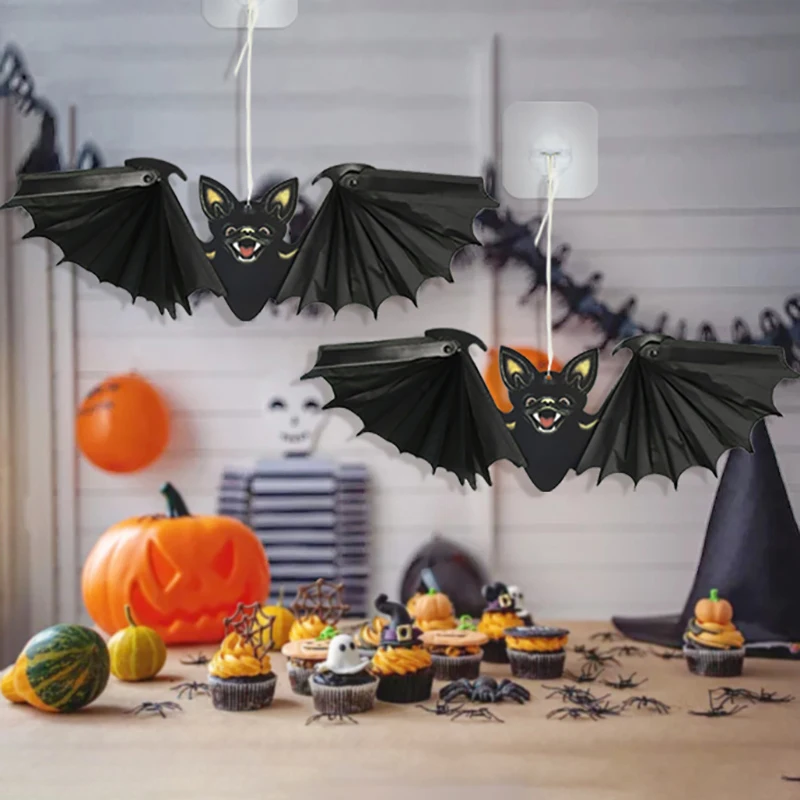 1PCS Halloween paper bat hanging props Halloween decoration holiday party bar haunted House Decor
1PCS Halloween paper bat hanging props Halloween decoration holiday party bar haunted House Decor