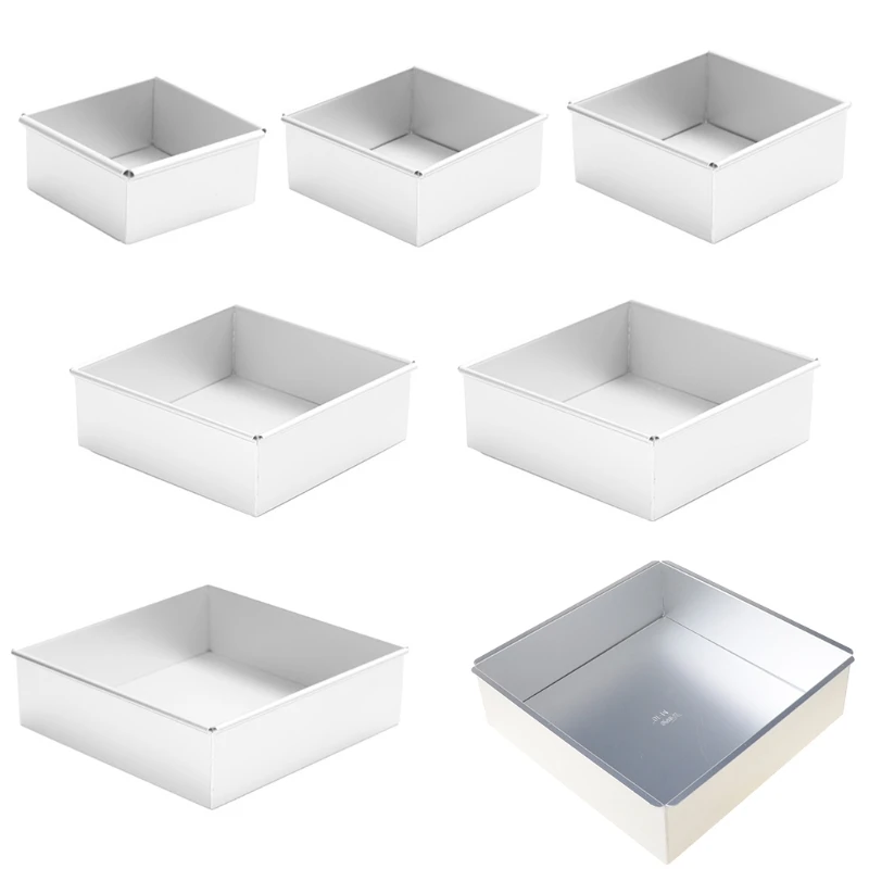 4-10 Inch DIY Square Non Stick Cake Pan Pie Loaf Toast Bread Mold Bakeware Tray R7RC 
4-10 Inch DIY Square Non Stick Cake Pan Pie Loaf Toast Bread Mold Bakeware Tray R7RC