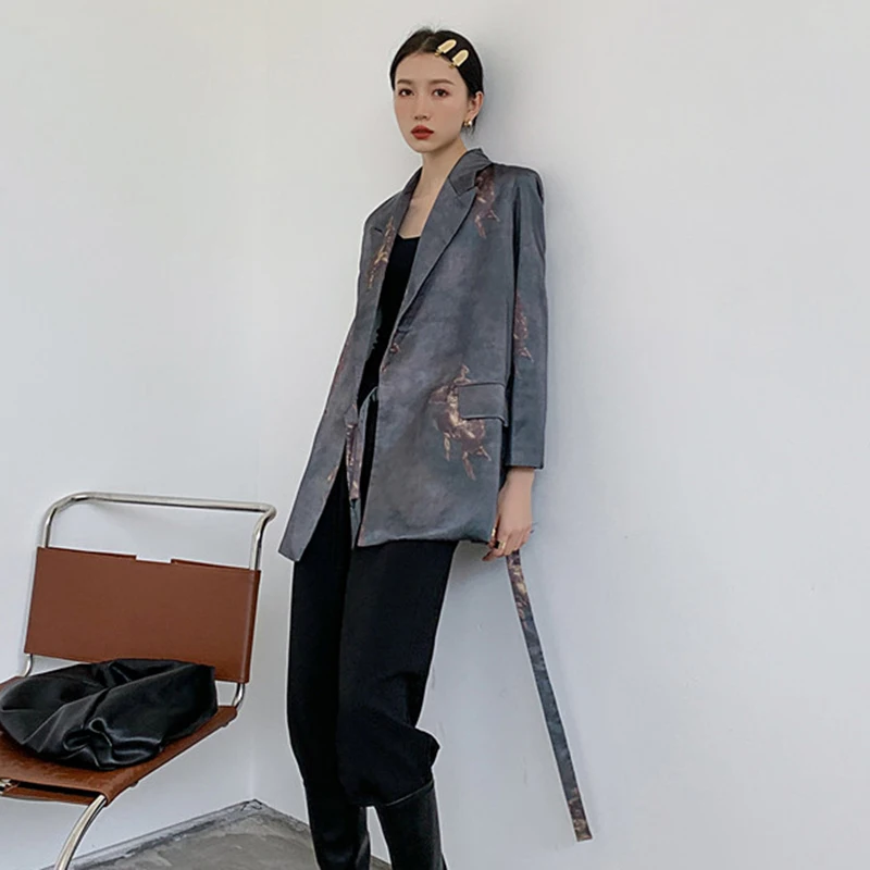 XIZIHUPAN Vintage Colorblock Lace Up Female Blazer Notched Long Sleeve Dual Pocket Straight Loose Blazers For Women 2021 Stylish
XIZIHUPAN Vintage Colorblock Lace Up Female Blazer Notched Long Sleeve Dual Pocket Straight Loose Blazers For Women 2021 Stylish