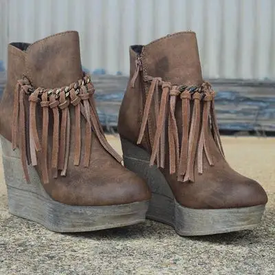 Autumn Boots Classic Tassels Ankle PU Leather Boots Winter Suede Slip-on Women Shoes 35-43 Botas Mujer 2019 Female Ankle Boots
Autumn Boots Classic Tassels Ankle PU Leather Boots Winter Suede Slip-on Women Shoes 35-43 Botas Mujer 2019 Female Ankle Boots