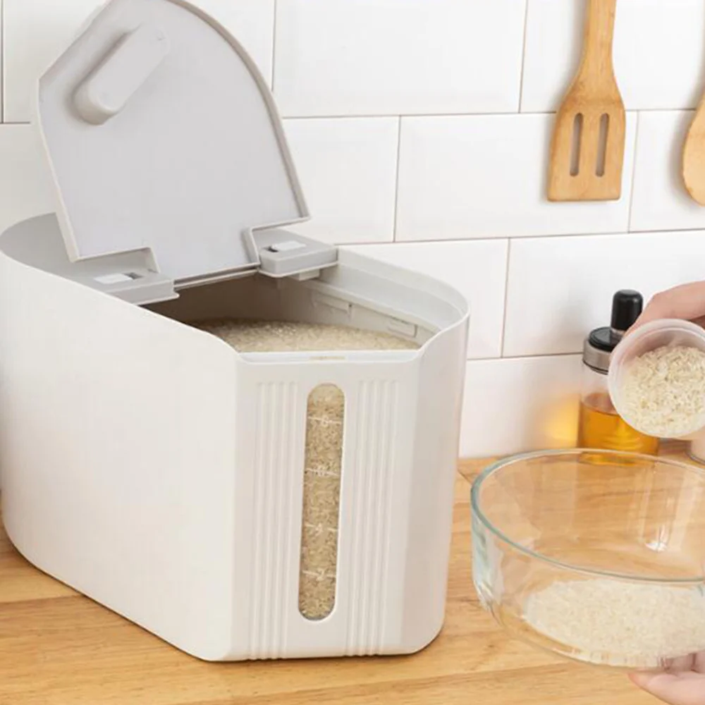 Multifunctional 10kg Thicken Rice Bucket Rice Container Moisture-proof Insect-proof Sealed Grain Storage Bin for Kitchen
Multifunctional 10kg Thicken Rice Bucket Rice Container Moisture-proof Insect-proof Sealed Grain Storage Bin for Kitchen
