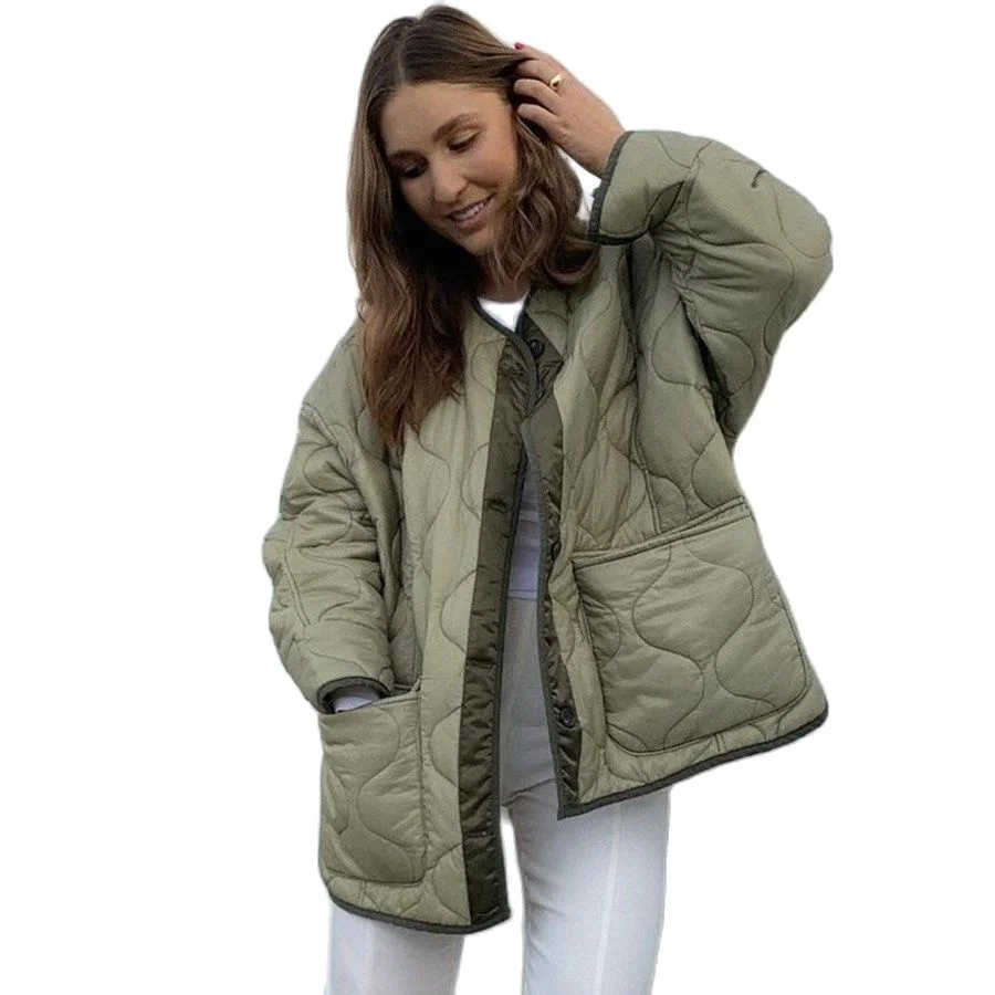 Fashion Green Winter Warm Coat Women Casual Loose Single Breasted Pocket Jackets 2021 New Autumn Parkas Outwear
Fashion Green Winter Warm Coat Women Casual Loose Single Breasted Pocket Jackets 2021 New Autumn Parkas Outwear