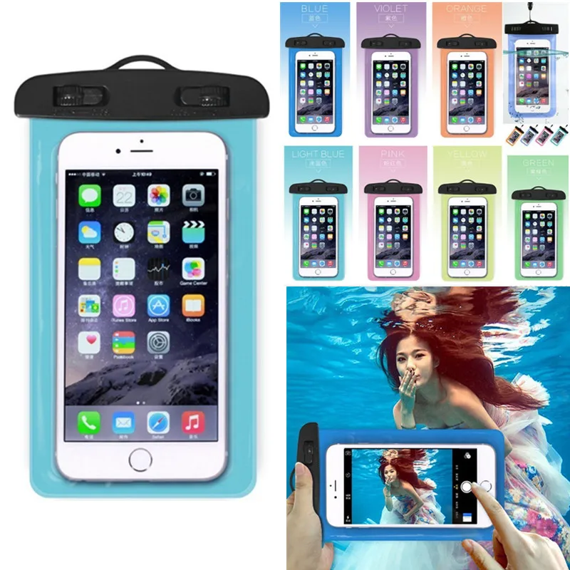 Universal Clear Mobile Phone Dry Pouch Waterproof PVC Cell Phone Bag for Swimming Diving Water Sports Phone Case Bag 105x175MM
Universal Clear Mobile Phone Dry Pouch Waterproof PVC Cell Phone Bag for Swimming Diving Water Sports Phone Case Bag 105x175MM