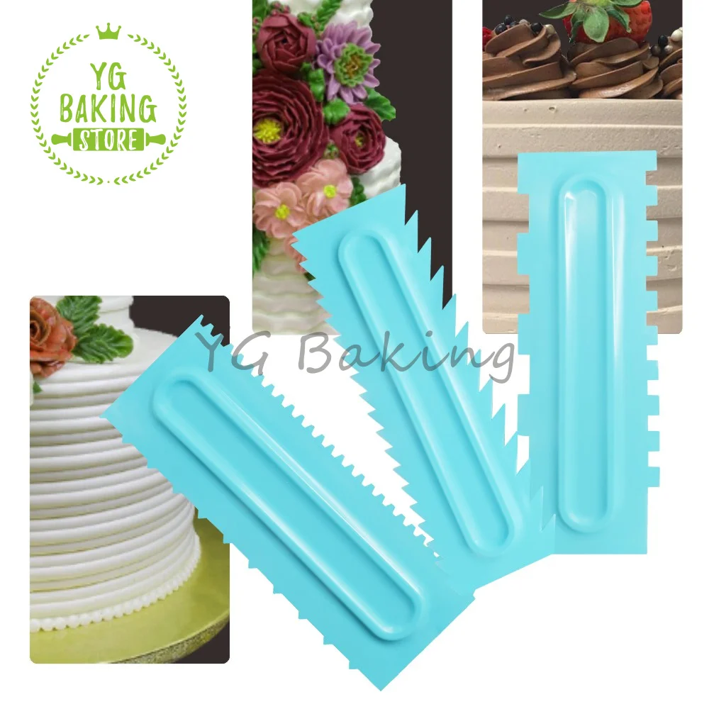 Dorica 3Pcs/Set Plastic Scraper Chocolate Smoother Spatulas Cake Comb Cake Decorating Tools Kitchen Accessories Bakeware
Dorica 3Pcs/Set Plastic Scraper Chocolate Smoother Spatulas Cake Comb Cake Decorating Tools Kitchen Accessories Bakeware