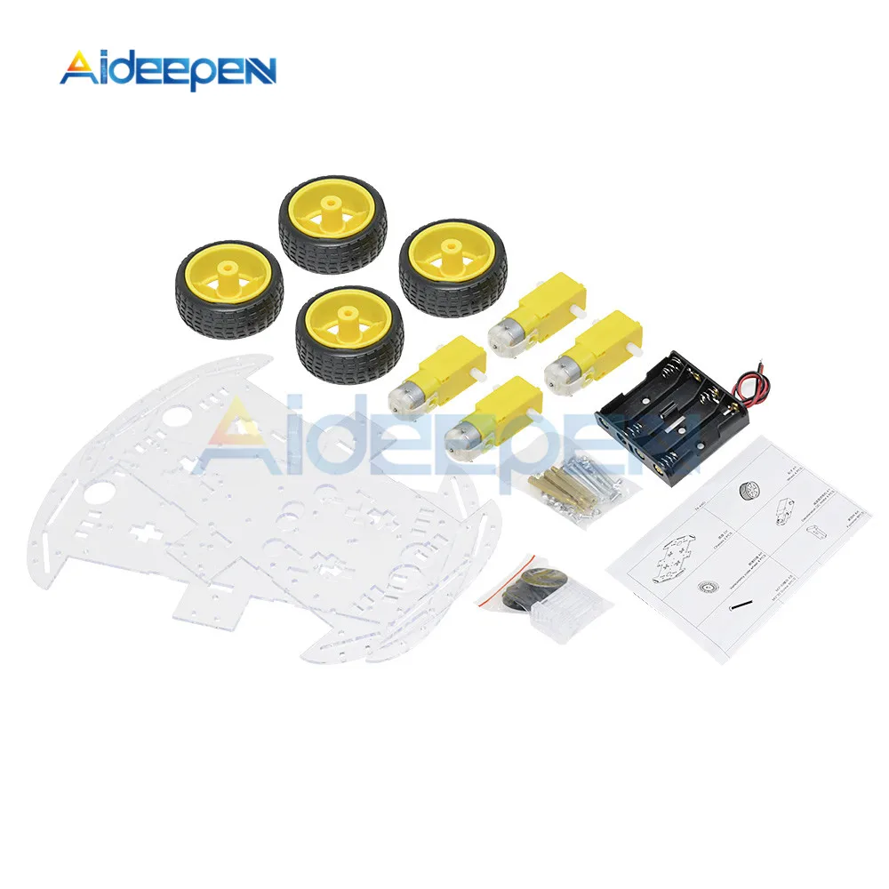 4WD Robot Smart Car Chassis Kits with Speed Encoder for Arduino 51 M26 DIY Education Robot Smart Car Kit For kids
4WD Robot Smart Car Chassis Kits with Speed Encoder for Arduino 51 M26 DIY Education Robot Smart Car Kit For kids