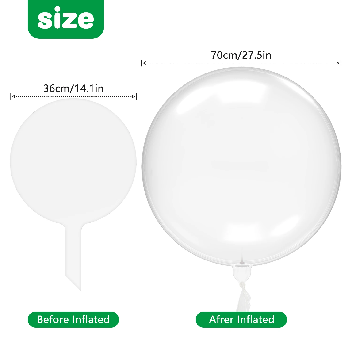 1pc 10/20/24/36inch Pvc Transparent Bubble Ballon Inflatable Bobo Balloons Wedding Birthday Party Decorations Helium Balloons
1pc 10/20/24/36inch Pvc Transparent Bubble Ballon Inflatable Bobo Balloons Wedding Birthday Party Decorations Helium Balloons