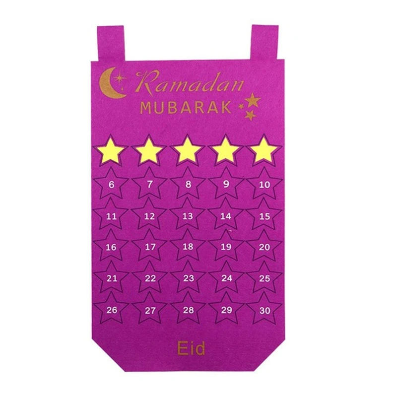 Eid Mubarak DIY Blue Pink Kids Gifts Felt Calendar Islam Muslim Party Timetable Calendars Star Sticker Decoration Ramadan Kareem
Eid Mubarak DIY Blue Pink Kids Gifts Felt Calendar Islam Muslim Party Timetable Calendars Star Sticker Decoration Ramadan Kareem