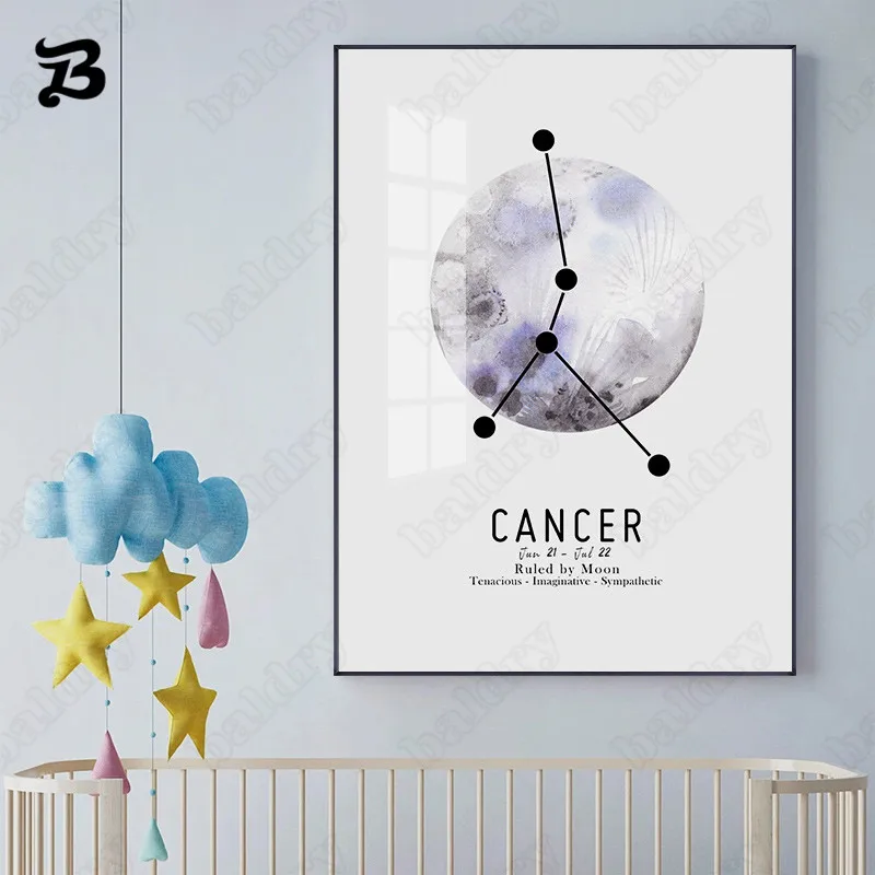 Twelve Constellation Art Canvas Painting Modern Nordic Abstract Colorful Planet and Lines for Living Room Children's Room Decor
Twelve Constellation Art Canvas Painting Modern Nordic Abstract Colorful Planet and Lines for Living Room Children's Room Decor