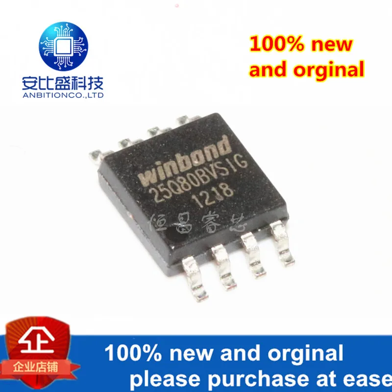 10pcs 100% new and orginal W25Q80BVSSIG silk-screen 25Q80BVSIG 8Mbits SOP8 in stock
10pcs 100% new and orginal W25Q80BVSSIG silk-screen 25Q80BVSIG 8Mbits SOP8 in stock
